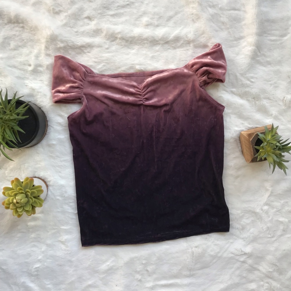 AMERICAN EAGLE Ombré Velvet Top
